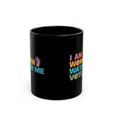 I Am Woman Watch Me Vote Ceramic Mug, Election 2024 Mug, Voting Coffee Mug, Women's Vote Mug, Voter Registration Election Mug, Women's Right Vote
