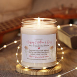 Personalised Happy Mother's Day Scented Soy Wax Vegan Candle / With Your Own Text / Gift for Mum Mummy Mama / First Mother's Day / 1st