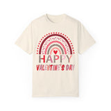 Leopard Rainbow Valentines Day Shirt, Happy Valentines Day Tshirt, Valentines Shirt, Gift for Couples Shirt, Couple Matching Shirt, Leopard Tee