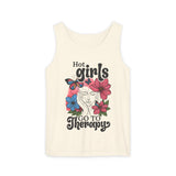 Hot Girls Go To Therapy Tank Top, Aesthetic Mental Health Tank Top, Psychotherapist Tank Top shirt, Future Therapist Tank, Best Friend Gifts