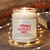 Happy Mother's Day Candle, Candle For Mom, Custom Mother's Day Gifts, Personalized Gift For Mom, Gifts For Her, Jar Candle, Soy Candle