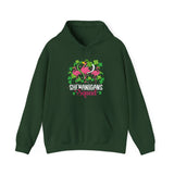Shenanigan Squad Irish Flamingo Hoodie, St Patricks Day Bird Animal Hoodie, Funny Tshirt for Family Friend Group Crew Men Women