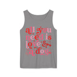 All You Need Is Love And A Dog Tank Top, Dog Lover Tank, Dog Mom Tank Top, Pet Lover Tank Top, Dog Mom, Fur Mama