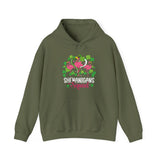 Shenanigan Squad Irish Flamingo Hoodie, St Patricks Day Bird Animal Hoodie, Funny Tshirt for Family Friend Group Crew Men Women