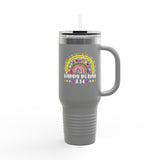 Happy Pi Day Rainbow Travel Mug, 40oz insulated Pi Day Travel Mug, Funny Math Water Bottle, Math Teacher Gift, Pi Day Tumbler, Math Lover Gift, Math Gift, 3.14 Pi Mug