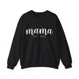 Mama Est Sweatshirt, Custom Mom Sweatshirt, Mom Gift, New Mom Gift, Mama Sweatshirt, Gift for Mom, Retro Mom