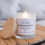 Personalized Grandma Gift, Grandma Happy Mother's Day Candle, Personalized Gift, Perfect for Mother's Day