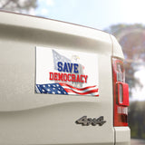 Save Democracy Car Magnet, Vote Democrat Magnet, 2024 President Election, Save Democracy Vote Blue Bumper Vehicle Magnet, 7.5'' × 4.5''