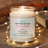Happy Mother's Day Candle, Candle For Mom, Personalized Gift For Mom, Custom Mother's Day Gifts, Gifts For Her, Jar Candle, Soy Candle
