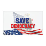 Save Democracy Car Magnet, Vote Democrat Magnet, 2024 President Election, Save Democracy Vote Blue Bumper Vehicle Magnet, 7.5'' × 4.5''