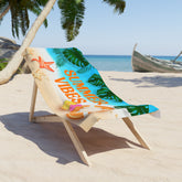 Summer Vibes Beach Towel, RETRO Style Personalized Beach Towel, Personalized Name Bath Towel, Custom Pool Towel Beach Towel With Name, Birthday Vacation Gift