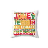 Juneteenth Celebrate Freedom Pillow, Juneteenth Pillow Cover, Home Decor, Gift Idea