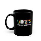 Vote like Ruth sent you Uterus Feminist Lgbt Retro Coffee Mug
