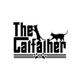 The Catfather Stickers, Cat Dad Sticker, Cat Dad Gifts, Cat Father's Day Gifts, Cat Stickers for Dad, Cat Gifts for Dad, Animal Stickers, Paw Print Stickers
