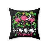 Shenanigan Squad Shamrock Pillow Cover, St. Patrick's Day Decor, Shamrock Decor, Irish Decor, Irish Pillow Cover, St. Patrick's Day Pillow Cover