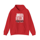 On Friday We Wear Red Hoodie, We Wear Red Remember Everyone Deployed Hoodie, US Flag Sweatshirt, American Flag Us Veteran Shirt