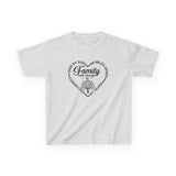 Family Will Always Be Connected By Heart Kids Shirt, Matching Family Tshirt For Kids, Vacation Group Kids Tee, Cute Fam Day, Family Gathering