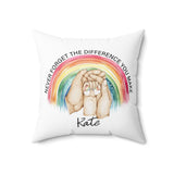 Never Forget The Difference You Make Pillow Cover, Custom Labor and Delivery Throw Pillow, Pediatric Nurse Week Gift, Midwife Nurse Appreciation Gift, Mom Gift