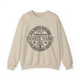 Our Roots Run Deep with Heart Family Group Sweatshirt, Customizable Family Reunion Sweatshirts, Family Matching Vacation Sweaters, Unisex Sweatshirt