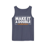 Make It A Double Twindad Tank Top, Dad Of Twins Tank Top, Dad Of Twins Gifts, Twin Dad Tank Top Shirt, Gifts For Dad Of Twins, Father's Day For Dad Of Twins