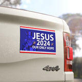 Jesus 2024 Car Magnet, Jesus Our Only Hope, Jesus 2024 Magnet, Jesus Vehicle Magnet - 7.5'' × 4.5''