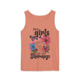 Hot Girls Go To Therapy Tank Top, Aesthetic Mental Health Tank Top, Psychotherapist Tank Top shirt, Future Therapist Tank, Best Friend Gifts