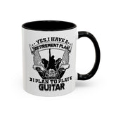 Yes I have a Retirement Plan I Plan to Play Guitar Coffee Mug, Funny Retirement Plan Mug for Guitar Lovers, Musician Gift, Guitar Player Mug