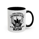 Yes I have a Retirement Plan I Plan to Play Guitar Coffee Mug, Funny Retirement Plan Mug for Guitar Lovers, Musician Gift, Guitar Player Mug