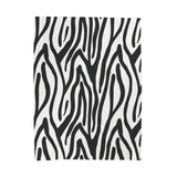 Zebra Stripes Velveteen Plush Blanket, Wild Animals Skin Blanket, Black White Striped Print Blankets for Kids Girls Women Teens, Room Decor, Fashion Leopard Sherpa Blanket, for Chair/Sofa,30"×40"