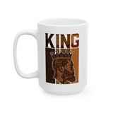 Black King Head Words Coffee Mug, History Month African Pride Mug