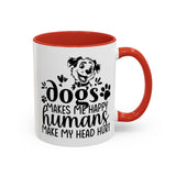 Dogs Makes Me Happy Mug, Animal Lover Mug, Dogs Lover Gift Coffee Mug, Gift for Animal Lover Mug, Pet Lover Gift for Dog Owners
