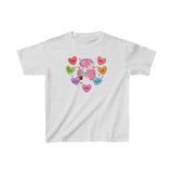 Candy Hearts Kids Shirt, Valentines Heart Shirt, Valentine Toddler Tee, Toddler Valentines Shirt, Valentines Day Kids Shirt