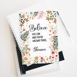 Believe You Can Personalised Notebook, Personalized Beautiful Motivational Notebooks, Personalised Gifts Made to Order, Gifts for All Occasions, Lined or Unlined