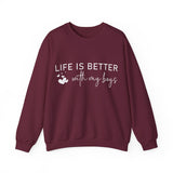 Life is Better With My Boys Sweatshirt, Mom of Boys Sweatshirt, Mothers Day Shirt, New Mom Gift, Mom of Boys Crewneck, Mom of Boys Tee