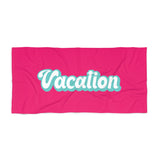 RETRO Style Personalized Beach Towel, Personalized Name Bath Towel, Custom Pool Towel Beach Towel With Name, Birthday Vacation Gift