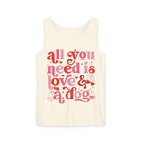 All You Need Is Love And A Dog Tank Top, Dog Lover Tank, Dog Mom Tank Top, Pet Lover Tank Top, Dog Mom, Fur Mama