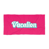 RETRO Style Personalized Beach Towel, Personalized Name Bath Towel, Custom Pool Towel Beach Towel With Name, Birthday Vacation Gift