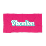 RETRO Style Personalized Beach Towel, Personalized Name Bath Towel, Custom Pool Towel Beach Towel With Name, Birthday Vacation Gift