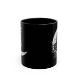 Floral Moon Coffee Mug, Moon Mug, Mystical Moon, Moon Phases Coffee Mug, Moon Boho Mug, Astronomy Mug