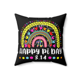 Happy Pi Day Rainbow Pillow Cover, Pi Pillow, Pi Day Pillow, Pi Day Gift, Funny Pi Day Cushion, Math Gift, Math Pillow