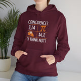 3.14 Pie Coincidence I Think Not Hooded Sweatshirt