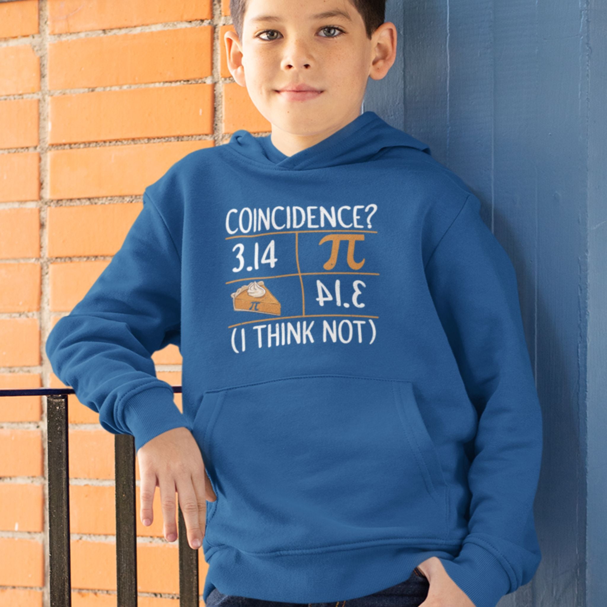 3.14 Pie Coincidence I Think Not Kids Hoodie
