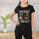 3.14 Pie Coincidence I Think Not Kids Shirt