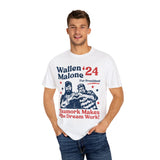 Wallen Malone 2024 For President, Funny '24 Election Graphic Tee, Vintage Inspired Humor Concert Music T-Shirt, Had Some Help
