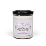 Personalised Happy Mother's Day Scented Soy Wax Vegan Candle / With Your Own Text / Gift for Mum Mummy Mama / First Mother's Day / 1st