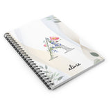 Personalize Journal, Custom Notebook Floral Monogram & Name Diary, Gift for Mom Women University Students College Girls Teachers