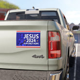 Jesus 2024 Car Magnet, Jesus Our Only Hope, Jesus 2024 Magnet, Jesus Vehicle Magnet - 7.5'' × 4.5''