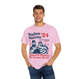 Wallen Malone 2024 For President, Funny '24 Election Graphic Tee, Vintage Inspired Humor Concert Music T-Shirt, Had Some Help