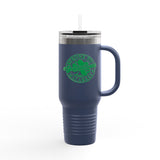Prone To Shenanigans and Malarkey St Patricks Day Travel Mug, Shamrock 40oz Mug, St Patrick's Day Gift, Lucky Insulated Travel Mug, Cute Clover Coffee Mug