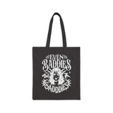 Even Baddies Get Saddies Funny Meme Tote Bag Mental Health Bag ADHD Tote Bag Counselor Anxiety Bag